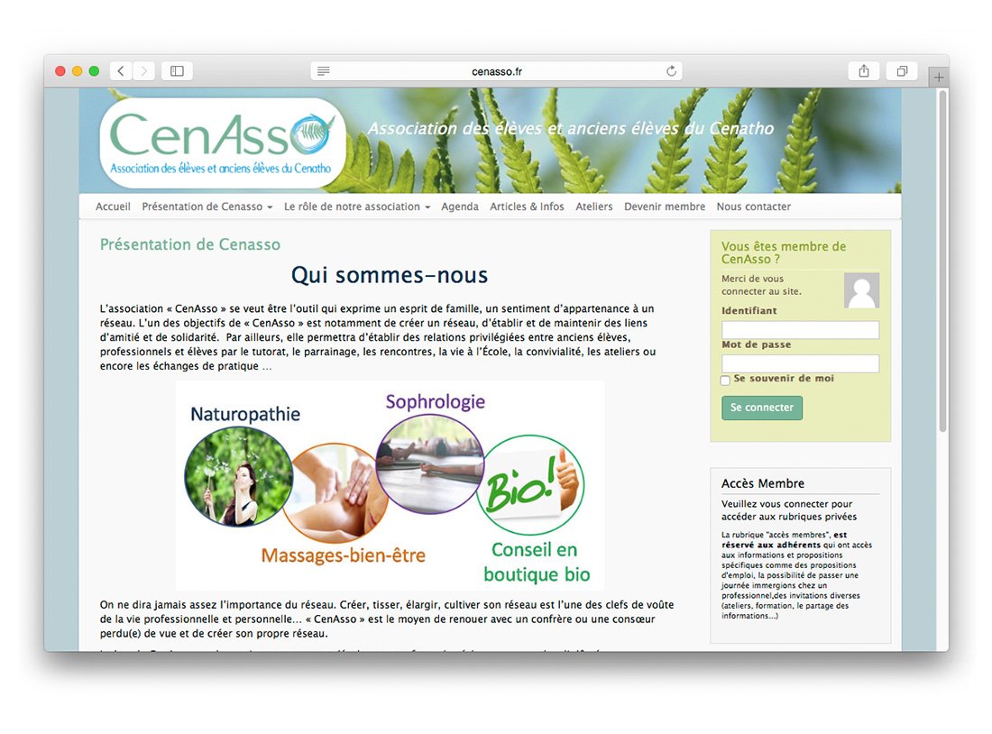 Site web CenAsso