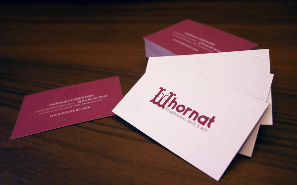 Cartes de visite Whornat Design