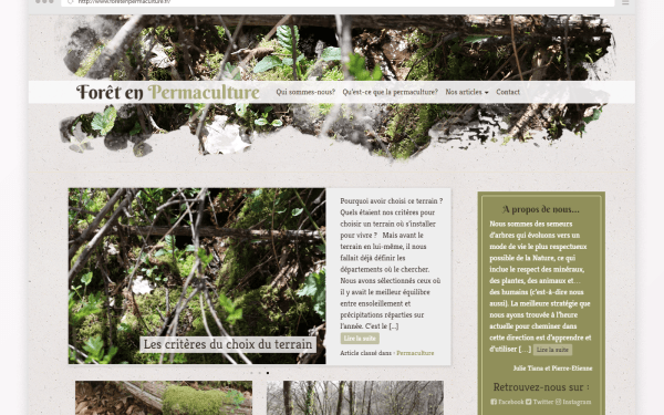 Forêt en Permaculture