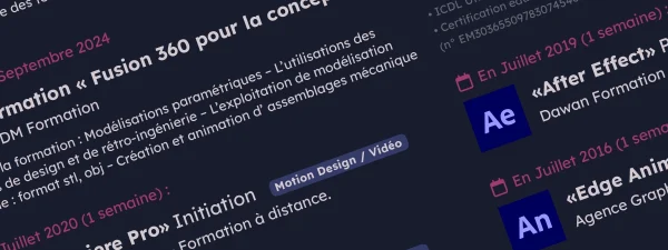 Mon parcours (CV)